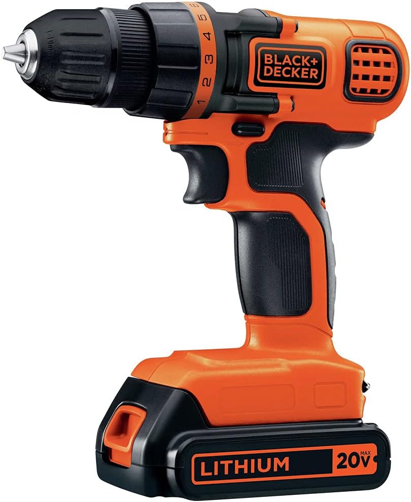BLACK+DECKER 20V MAX Power Tool Combo Kit, 4-Tool Cordless Power Tool Set with 2 Batteries and Charger (BD4KITCDCRL)