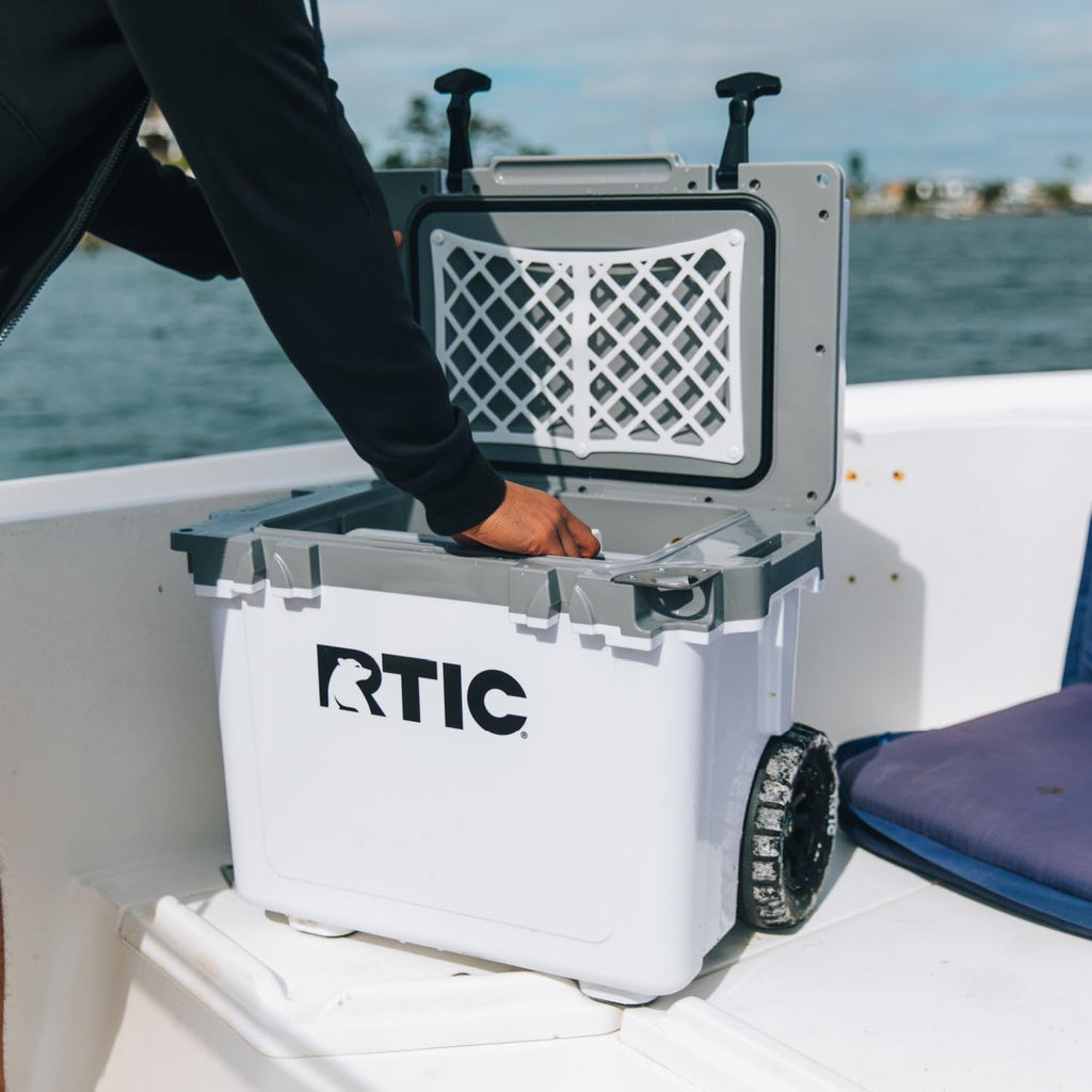 RTIC 22 QT Ultra-Light Wheeled Cooler with Handle, Hard Insulated Portable Ice Chest Box for Beach, Drink, Beverage, Camping, Picnic, Fishing, Boat, Barbecue