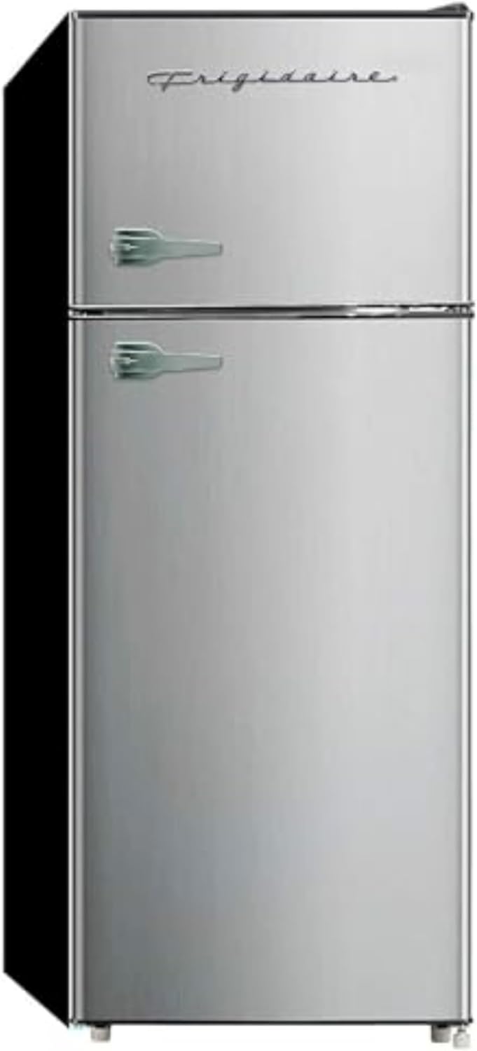 Frigidaire, 2 Door Apartment Size Refrigerator/Freezer Combo, 7.5 cu ft, Platinum Series, Stainless, 23' D x 21.5' W x 55.5' H