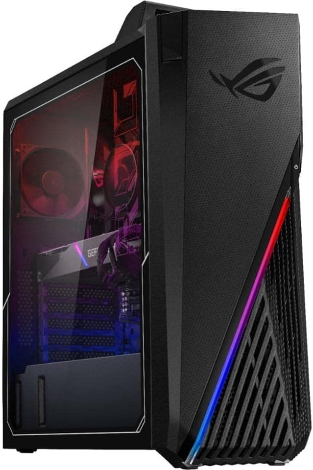 ASUS ROG Strix GA15DK Gaming Desktop PC, AMD Ryzen 7 5800X, GeForce RTX 3070, 16GB DDR4 RAM, 512GB SSD + 1TB HDD, Wi-Fi 5, Windows 10 Home, GA15DK-AS776