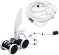 MAKHOON Upgrade Pool Pressure Side Sweeper: Professional Solution for Cleaning Your Swimming Pool (Four Wheels are Better Than Three) Need 1.5' Female Thread Pool Booster Pump Inlet, 4 Bar Pressure