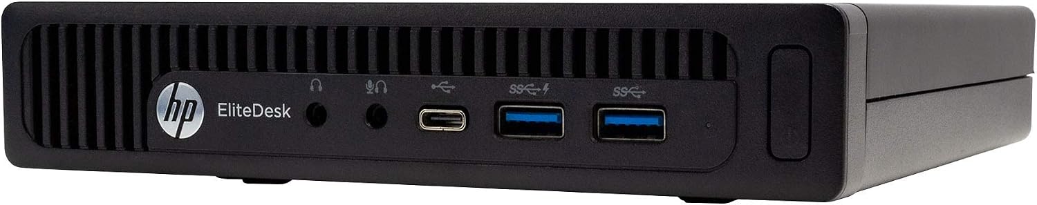 HP EliteDesk 800 G2 Mini Business Desktop PC Intel Quad-Core i5-6500T-2.5 GHz ,8G DDR4,240G SSD,VGA,DP port,Windows 10 Professional 64 Bit-Multi-Language-English/Spanish (Renewed)