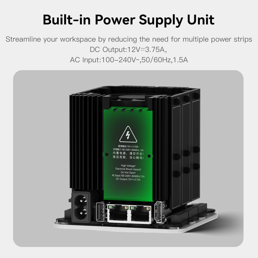 Beelink ME Mini PC, Desktop NAS Intel N95 12G LPDDR5, 1TB M.2 PCIe 3.0x1 SSD, 6 x M.2 SSD Slots, Dual 2.5G LAN/File Server/NAS Storage/Network Attached Storage/Private Cloud/Network Storage