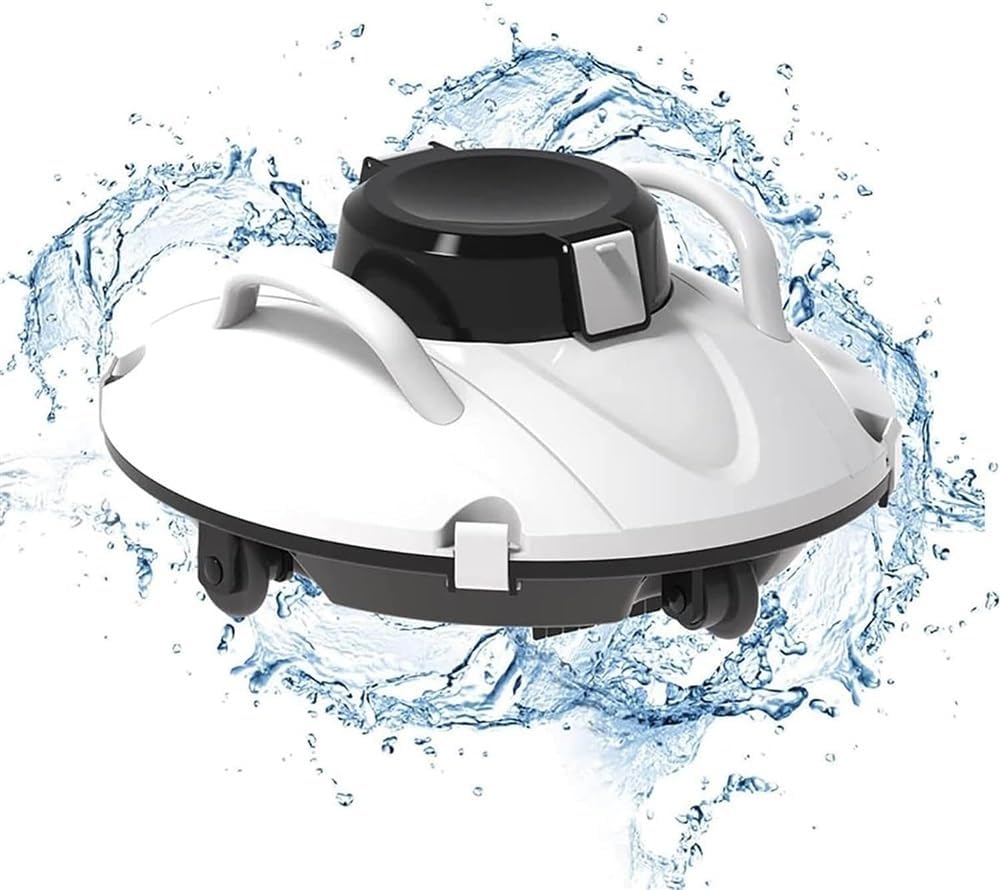 Smart Pool Cleaning Robot, Robotic Pool Vacuum Cleaner, Cordless Automatic Pool Cleaner, Automatic Vacuum Cleaner,90 Mins Runtime, Automatic Robot Leaf Cleaners Small Inground Swimming Pool
