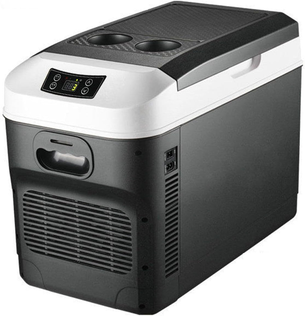 Car Refrigerator Personal Thermoelectric Cooler/Warmer 220V Car Fridge Portable Electric Car Cooler for Christmas's Day Gift, Skincare, Beverage, Food, Home, Office and Car,B-15L