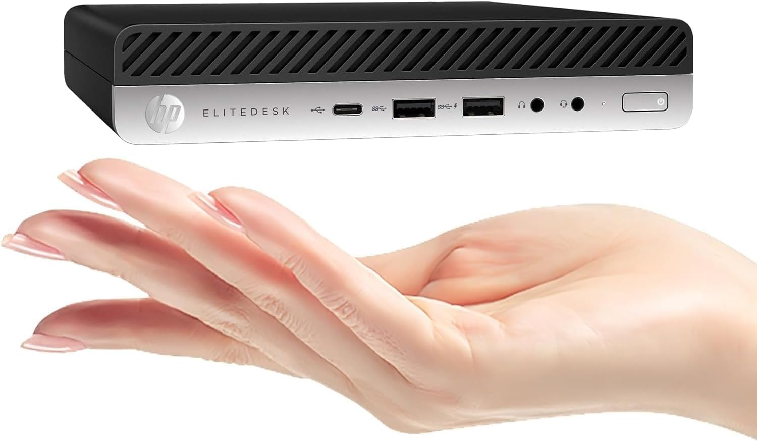 HP EliteDesk 800 G5 High-Performance Mini PC Desktop Computer, 9th Gen Core i5-9500T, 32GB DDR4 RAM, 1TB SSD, Keyboard & Mouse, 4K Support, WiFi, Bluetooth, Windows 11 Pro (Renewed)