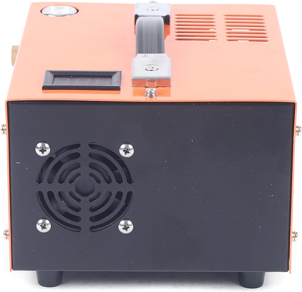 Electric Air Compressor 300 Bar 4500Psi, 12V 30Mpa High Pressure Airgun High Pressure Air Compressor Built-in Transformer Portable High Pressure Pump with Fan Cooling System & LED Display