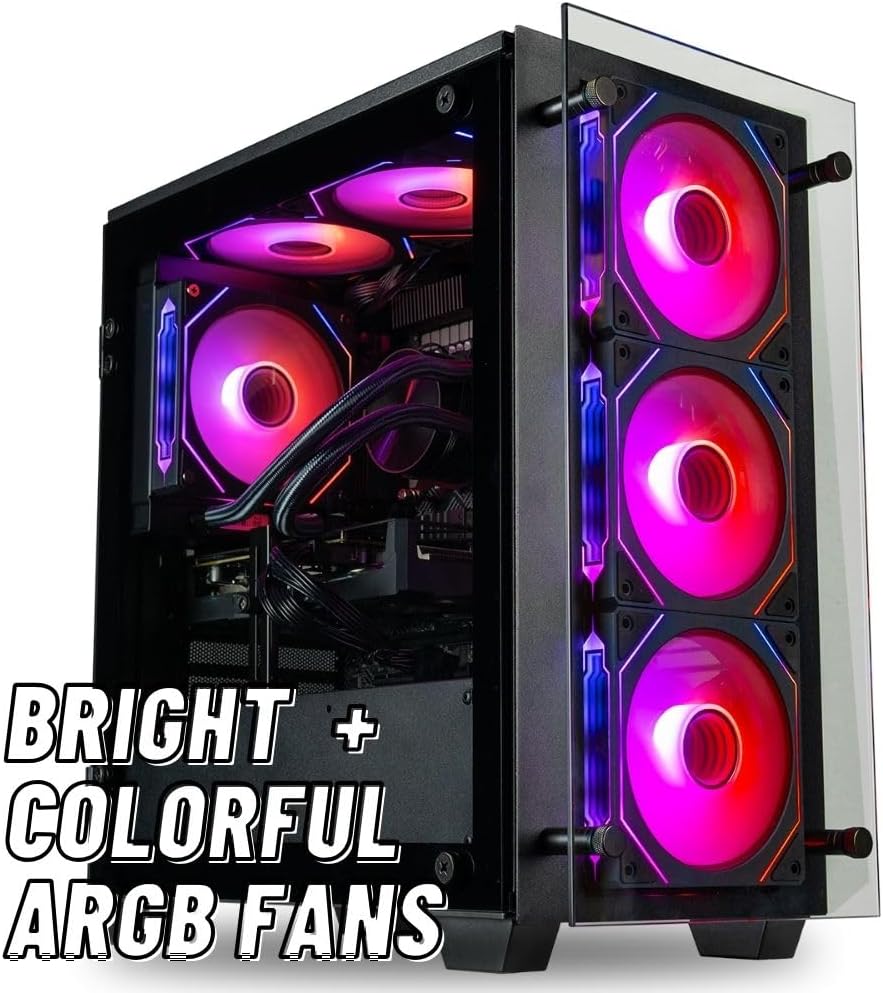 Stratos Micro RTX 5080 16GB, 24-Core Intel Ultra 9 285K, 64GB DDR5 RAM, 2TB NVMe SSD, Gaming Desktop PC w/Windows 11 Pro, 3-Year Warranty, RGB Keyboard+Mouse, Internal Wi-Fi 6E, 3X DP & HDMI