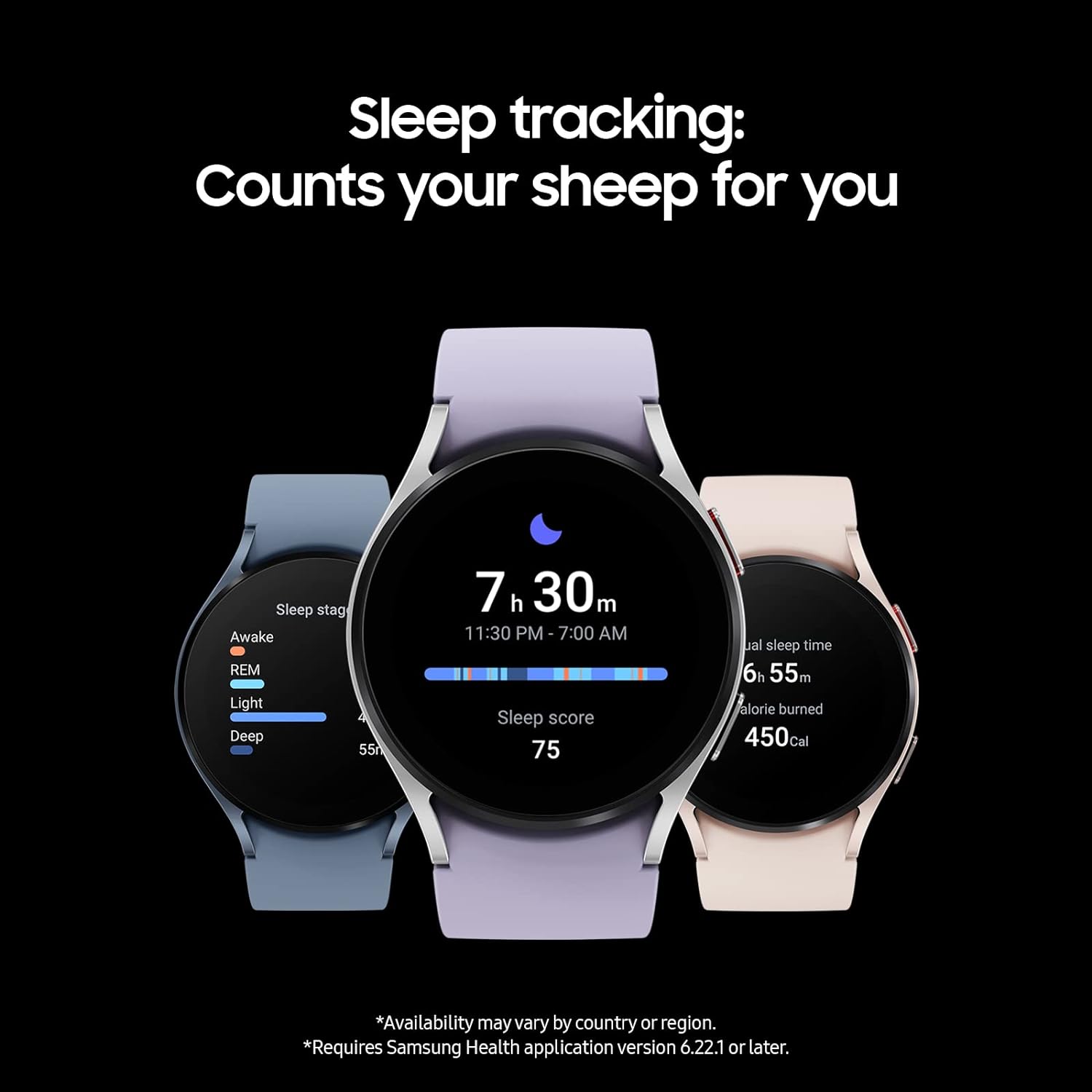 SAMSUNG Galaxy Watch 5 40mm Bluetooth Smartwatch w/Body, Health, Fitness and Sleep Tracker, Sapphire Crystal Glass, Enhanced GPS Tracking, US Version, Silver Bezel w/Purple Band (Renewed)