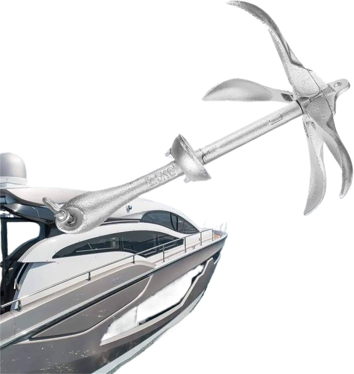 Folding Anchor, Cast Aluminum Boat Folding Grapnel Anchor Docking Hardware,for Small Boats Canoe Paddle Boards