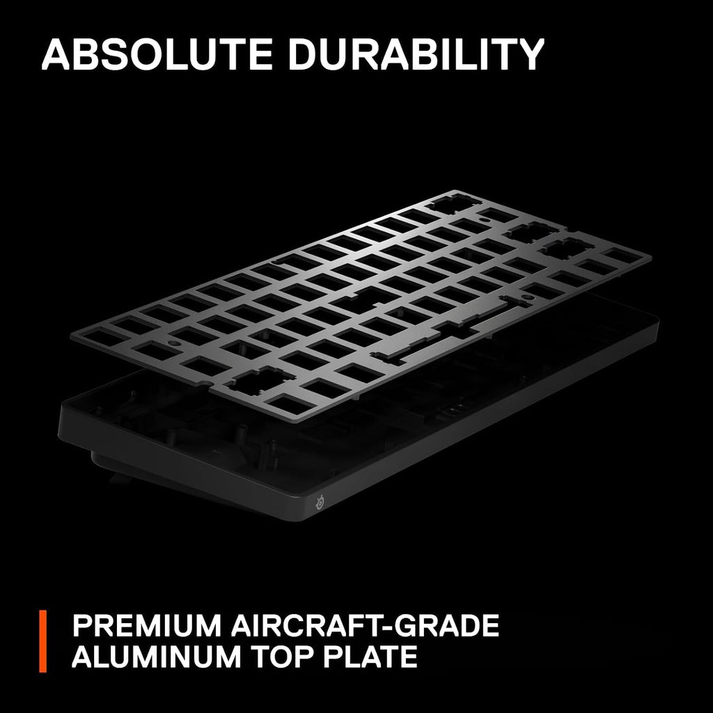 SteelSeries Apex Pro Mini Wireless Keyboard - 60% Design - OmniPoint 2.0 - Quantum 2.0 Wireless - Double Shot PBT Keycaps - Black
