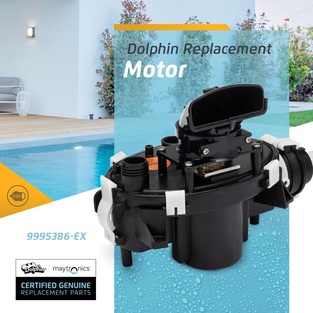 Genuine Dolphin Replacement Part — Robotic Pool Cleaner Motor Unit — 9995386-EX