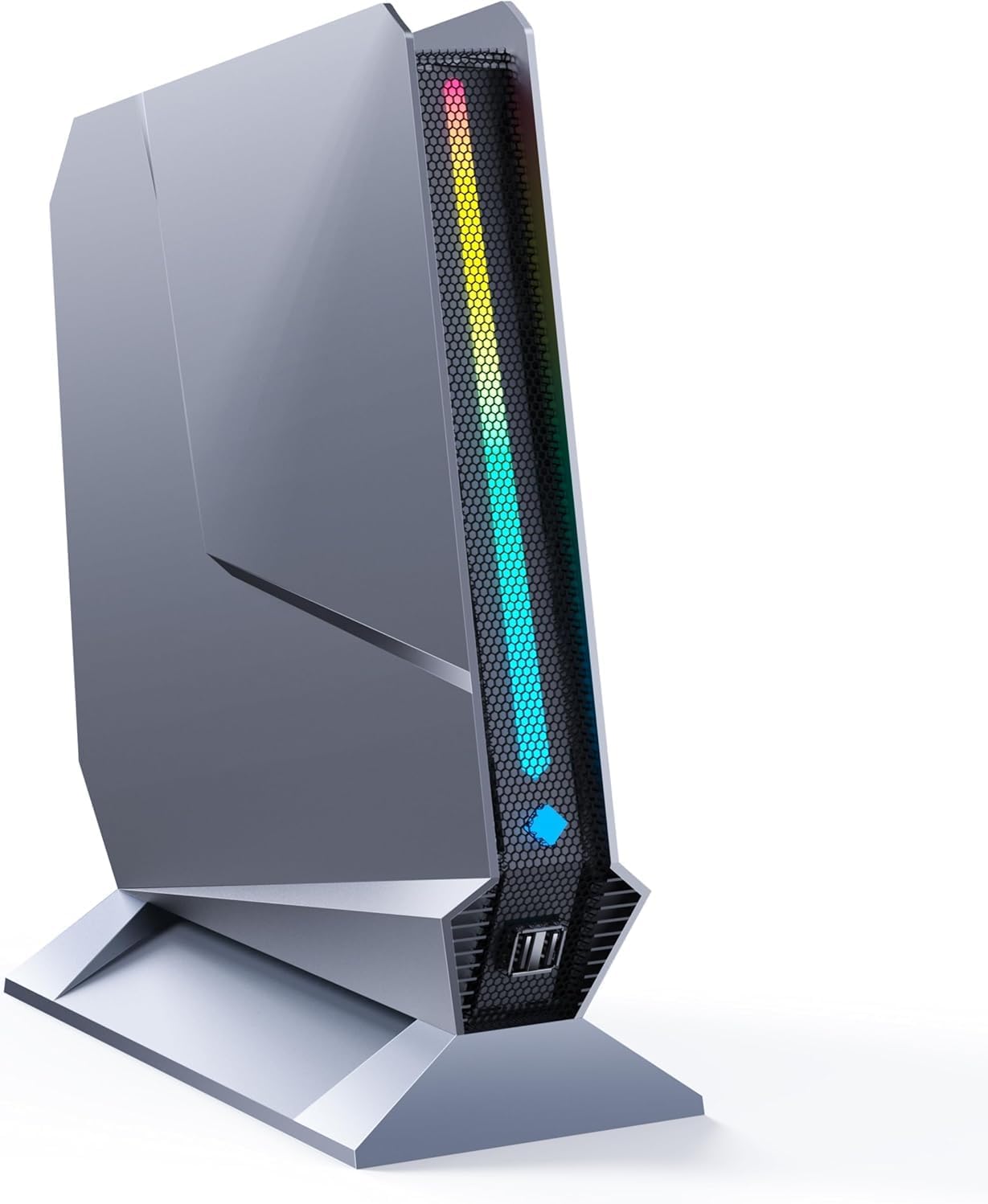 TOPGRO T1-Pro Mini Gaming PC Core i9-13900HK/RTX4060 8G GDDR6, Gaming Computer 32GB RAM DDR5, 1TB PCIe4.0 SSD, Adjustable RGB Light, WiFi6E/BT5.3/2.5G LAN 4K@60Hz Win11 Pro High-Performance Desktop PC
