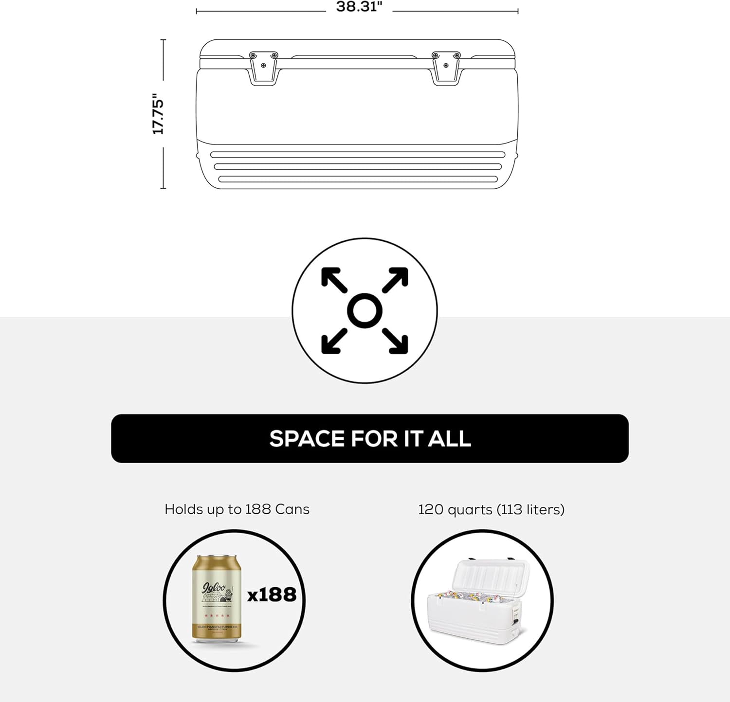 Igloo Hard Cooler | Polar & Party Bar Series | Insulated Ice Chests