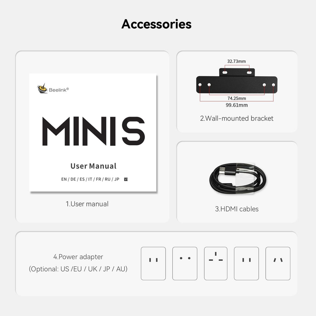 Beelink MINI S13 Mini PC with Processor N150,16G DDR4 500G SSD Mini Desktop Computer, WiFi6, Dual 2.5G LAN, BT5.2 Dual HDMI Business Mini Computer