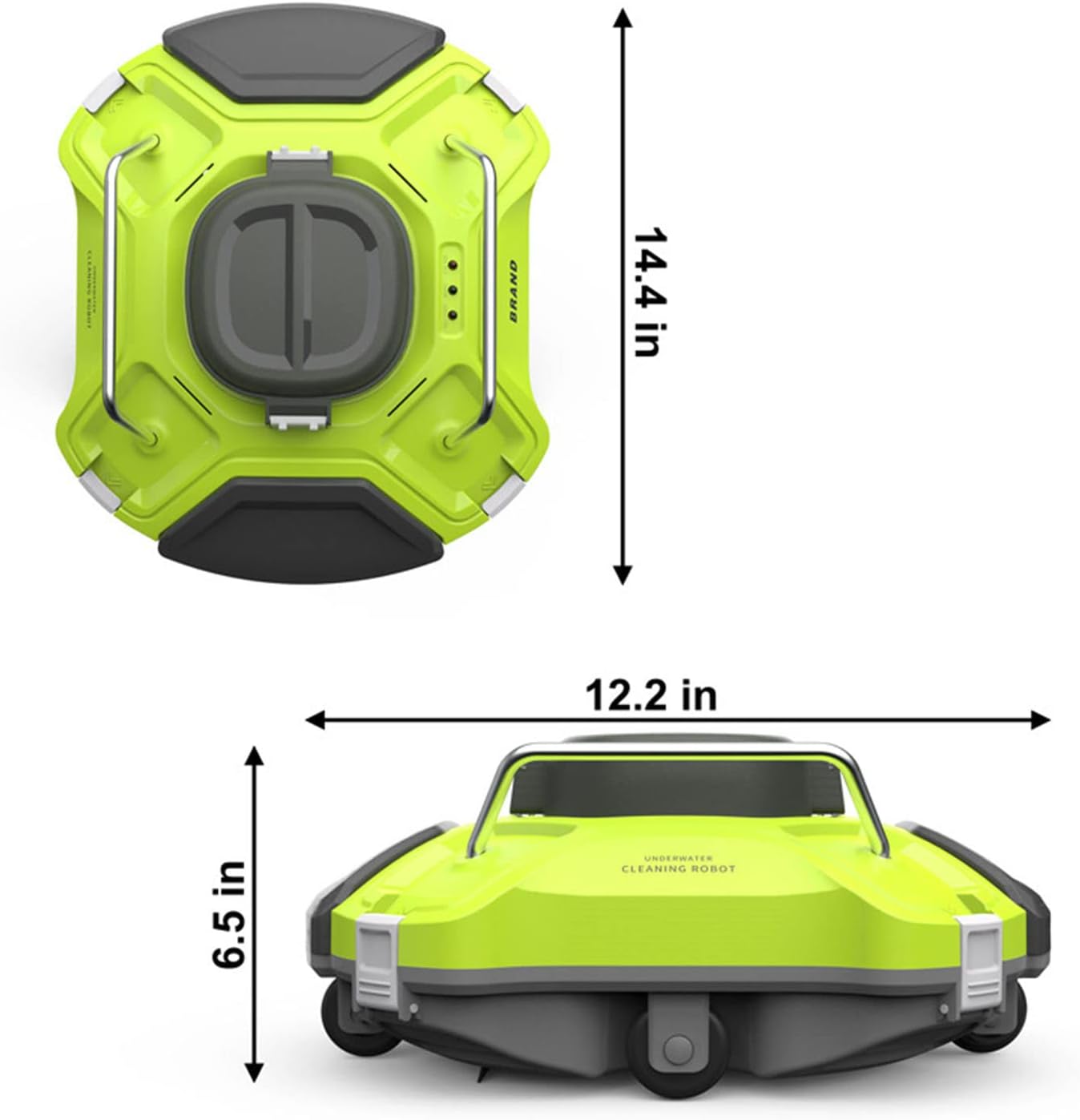 Fully Automatic Swimming Pool Cleaning Robot, Fully Automatic Robotic Pool Cleaner Wall-Climbing Underwater Cleaner with Smart Navigation and Top Load Filter