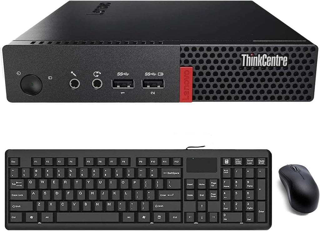 Lenovo ThinkCentre M710Q Mini Tiny Business Desktop PC, Windows 11 Pro, Core i7-6700T, 16GB RAM, 256GB SSD, Keyboard, Mouse, DisplayPort, WiFi (Renewed)