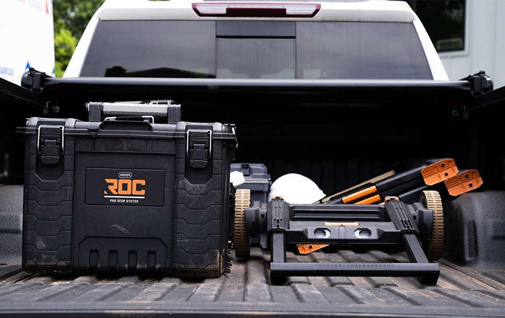 Keter ROC Pro Gear Heavy Duty XL Toolbox, 25 Year Warranty, Modular, Stackable, Lightweight, Durable, IP65 Water Resistant, Black
