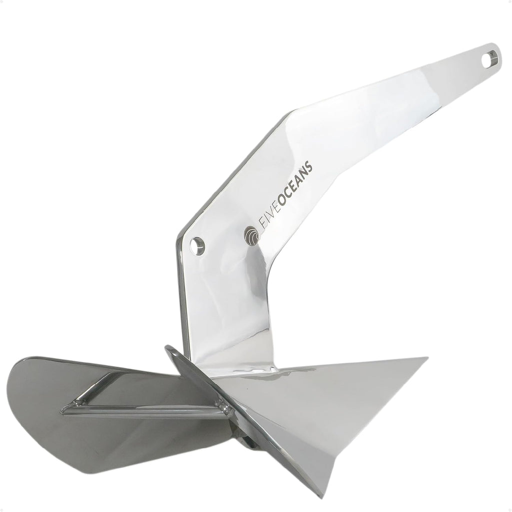 Five Oceans Delta Style Wing Boat Anchor – Premium Series, Ideal for Pontoon & Fishing Boats, Multiple Size & Material Option
