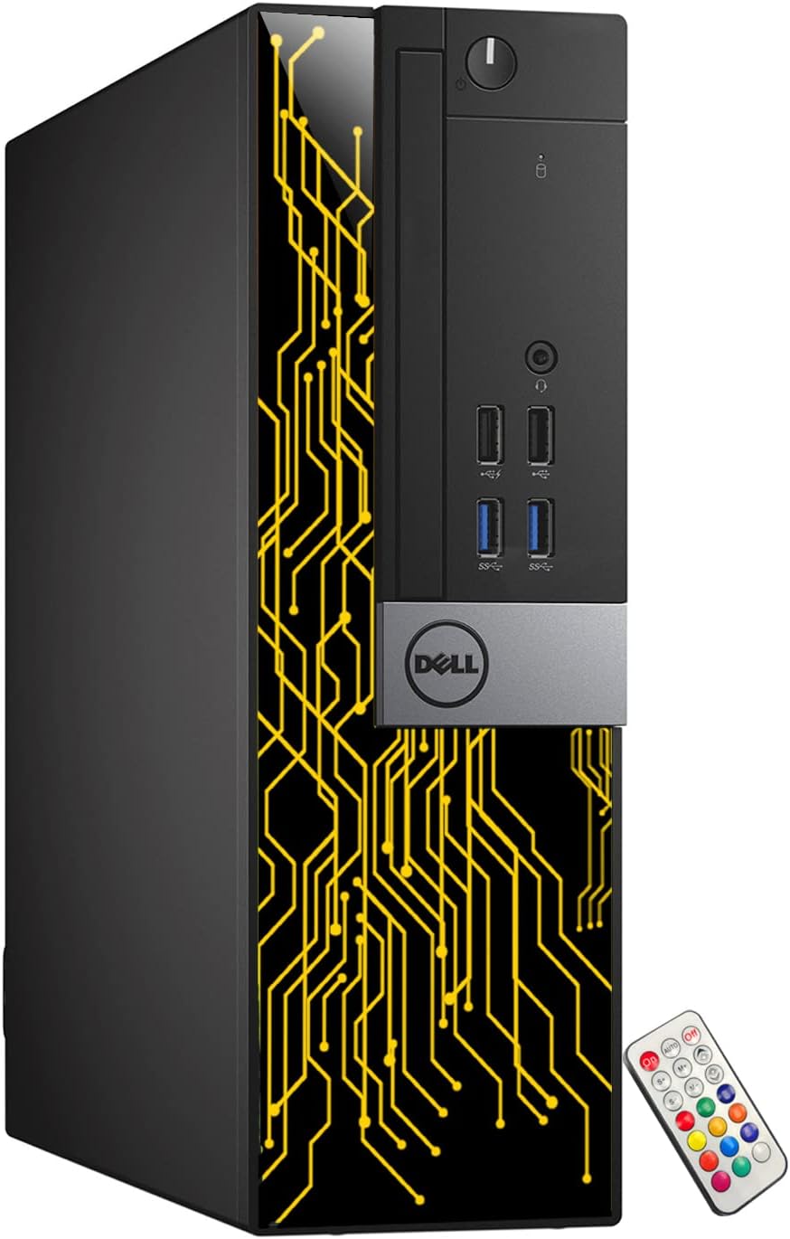 Dell OptiPlex 5060 SFF RGB Computer PC, Intel Core i5-8500, RX 550 4GB GDDR5, 32GB RAM, 512GB NVMe, 1TB HDD, 22 Inch HDMI Monitor, Gaming Headset, WiFi, Bluetooth, Windows 11 Pro (Renewed)