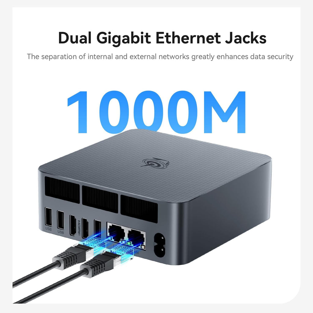 Beelink Mini PC EQi12 1235U Processor(10C/12T, up to 4.4GHz), Micro Computer 32GB DDR4 500GB PCIe4.0 SSD, Mini Computers Built-in PSU Dual HDMI/4K 60Hz/WiFi6/BT5.2 Home/Office/HTPC