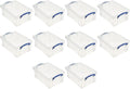 Really Useful Box Stackable 9 Liter Plastic Storage Container Bin with Snap Lid & Built-in Clip Lock Handles for Home & Office Organization (10 Pack)