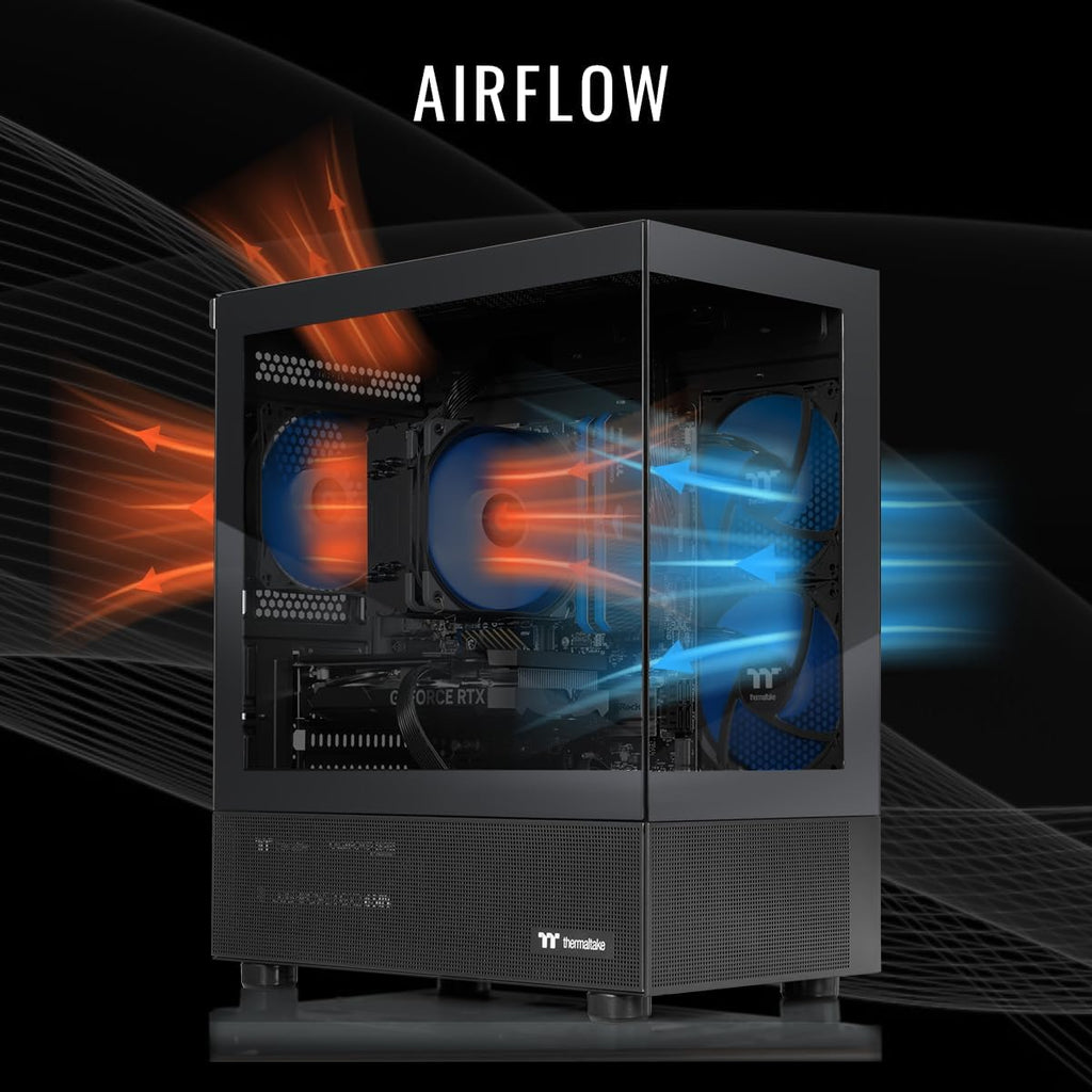 Thermaltake LCGS View i1470-170 Gaming Desktop (Intel Core™ i7-14700F, ToughRam 32GB DDR5 6000MT/s RGB Memory, NVIDIA® GeForce RTX™ 5070, 1TB NVMe M.2, WiFi, Windows 11) V17B-B760-570-LCS