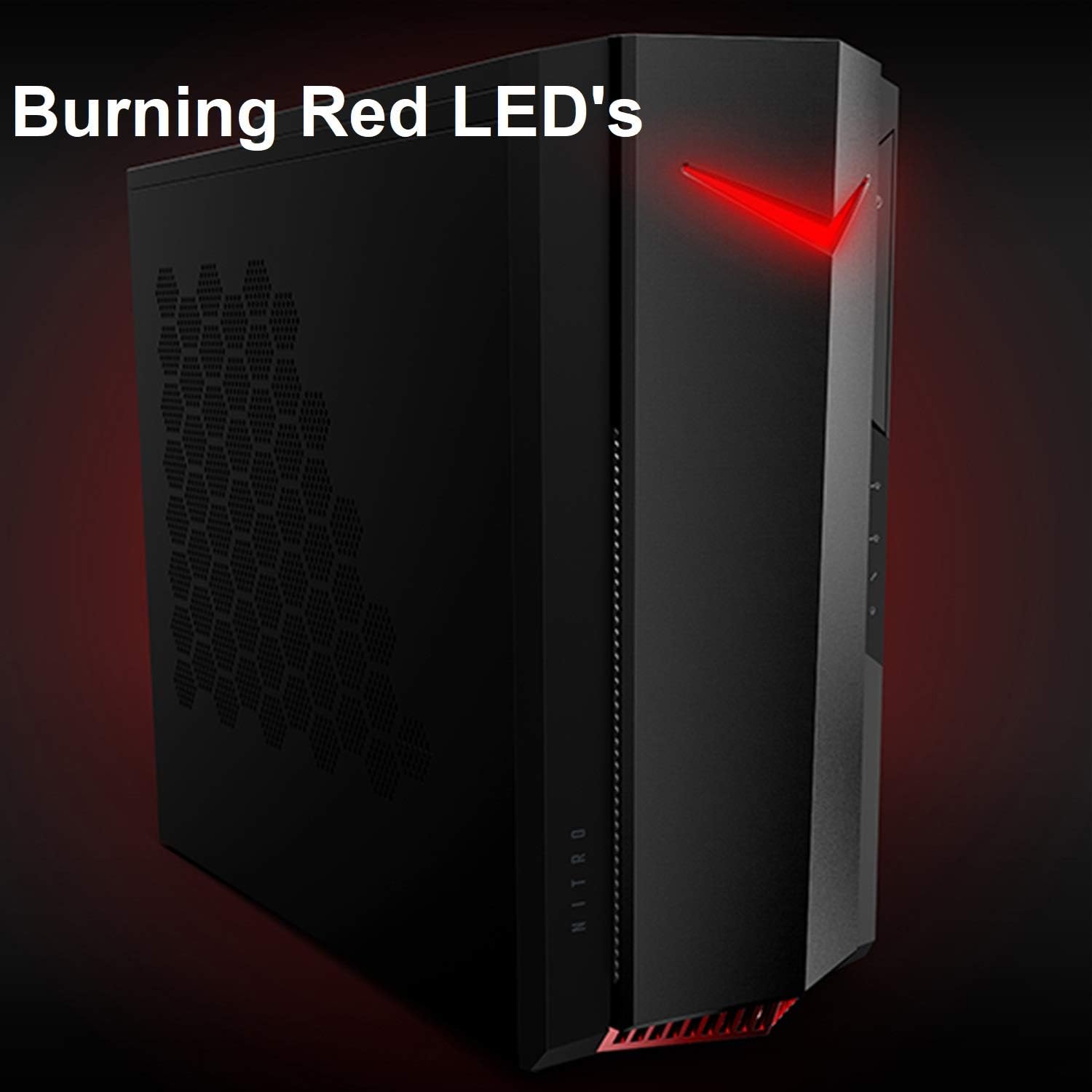 Acer Nitro 50 N50-620-UA91 Gaming Desktop | 11th Gen Intel Core i5-11400F 6-Core Processor | NVIDIA GeForce GTX 1650 | 8GB DDR4 | 512GB NVMe M.2 SSD | Intel Wi-Fi 6 AX201 |