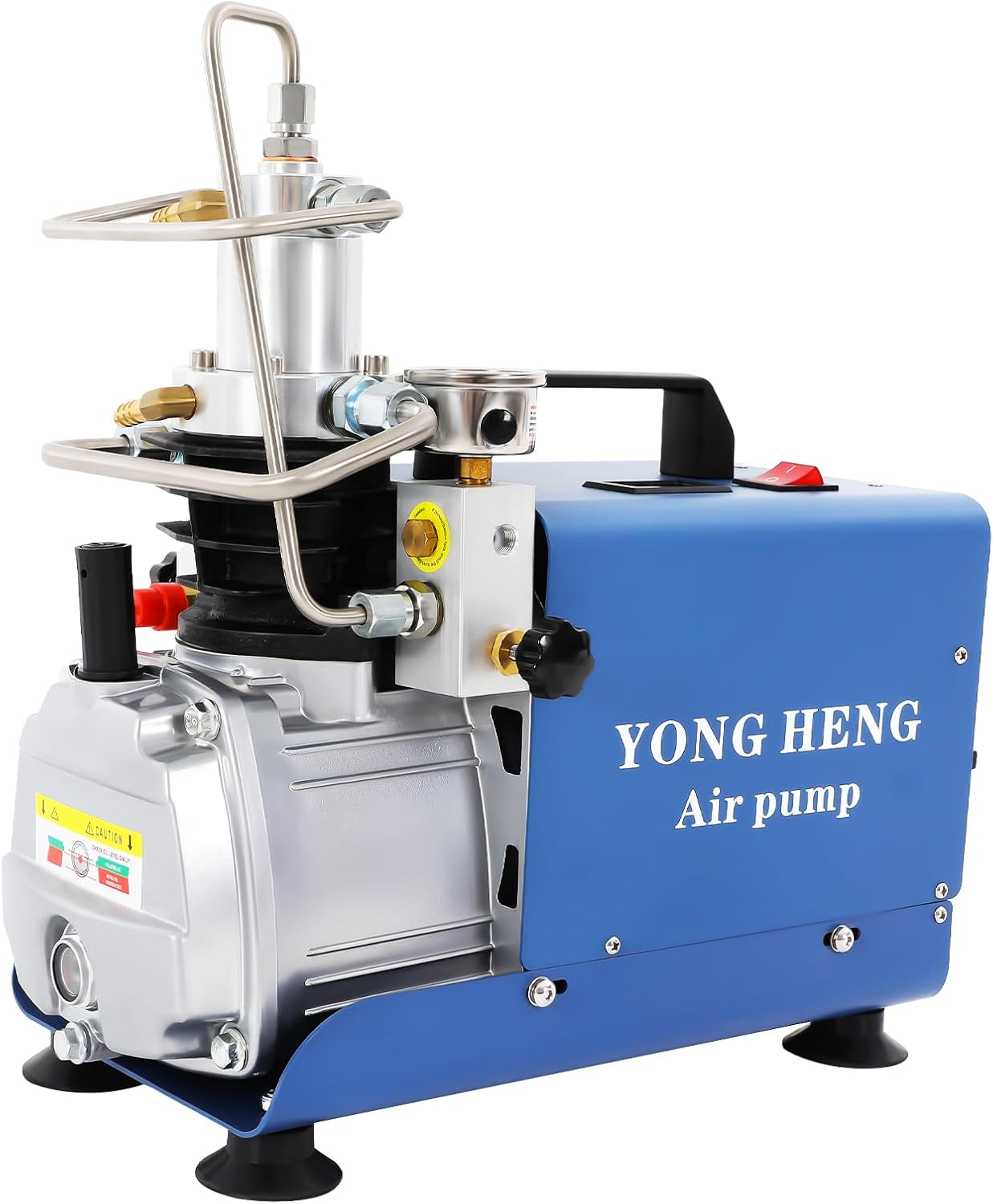 Electric 4500psi PCP Air Compressor Pump, 30MPa Portable High Pressure Air Compressor Inflator PC P, Two-Stage Compression PCP Air Pump