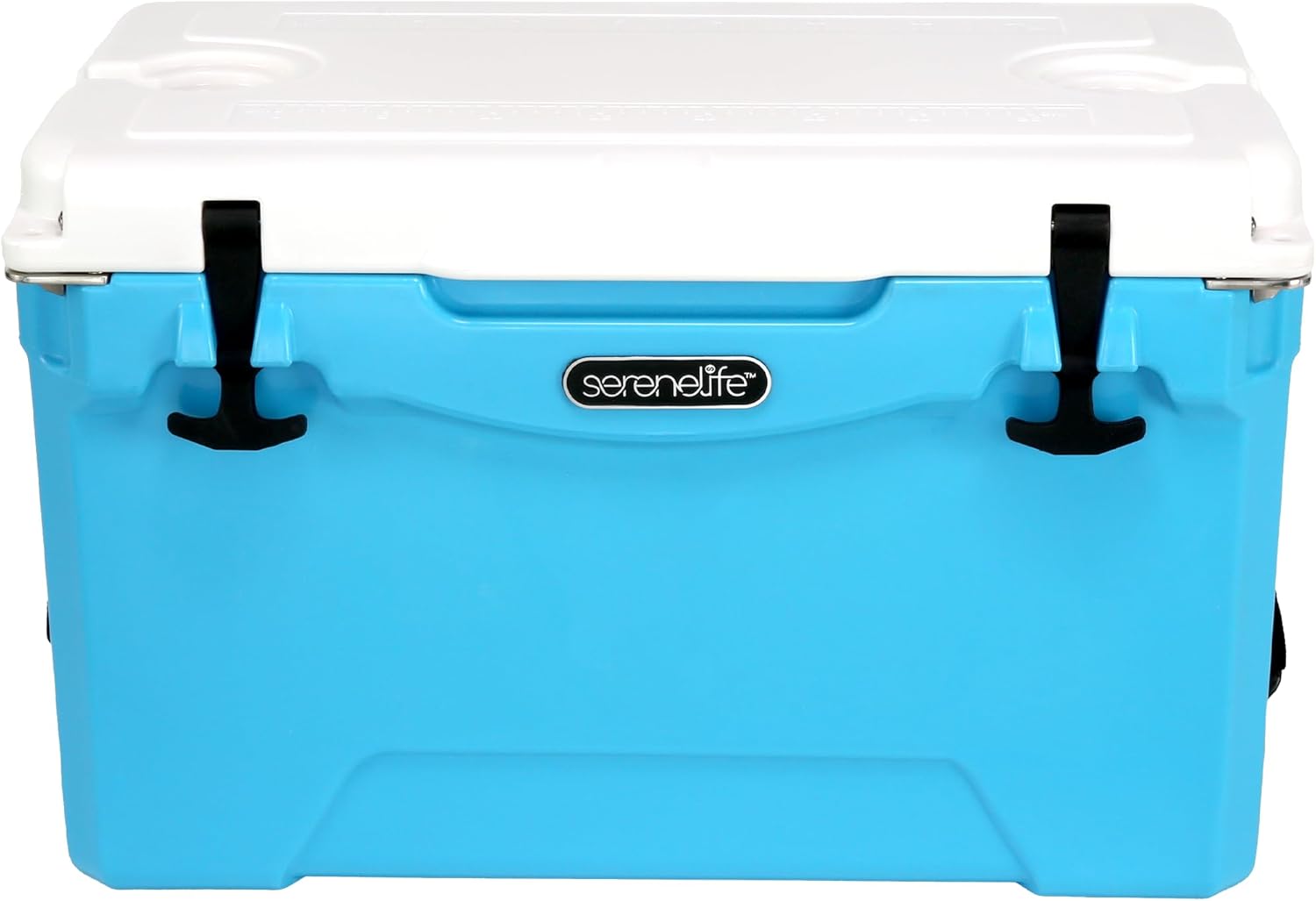 SereneLife Ultra-Tough 25-75 Quart Rotomolded Cooler Box, Holds Upto 64 Cans, Keeps Ice Up to 5 Days, Heavy-Duty Insulated Portable Ice Chest Box, Ideal for Camping, Beach, Picnics, Tailgating, etc