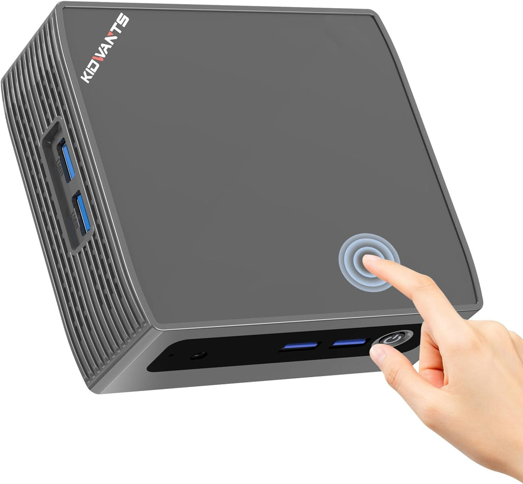 KN1 Mini PC Touch PC Intel N4000(up to 2.6GHz),8GB LPDDR4 128GB eMMC,Support M.2 SSD Expansion (512GB/2TB),Support 4K Dual Display, 2.4G/5G WiFi,BT 5.0,USB 3.0,Mini Desktop Computer for Home/Office
