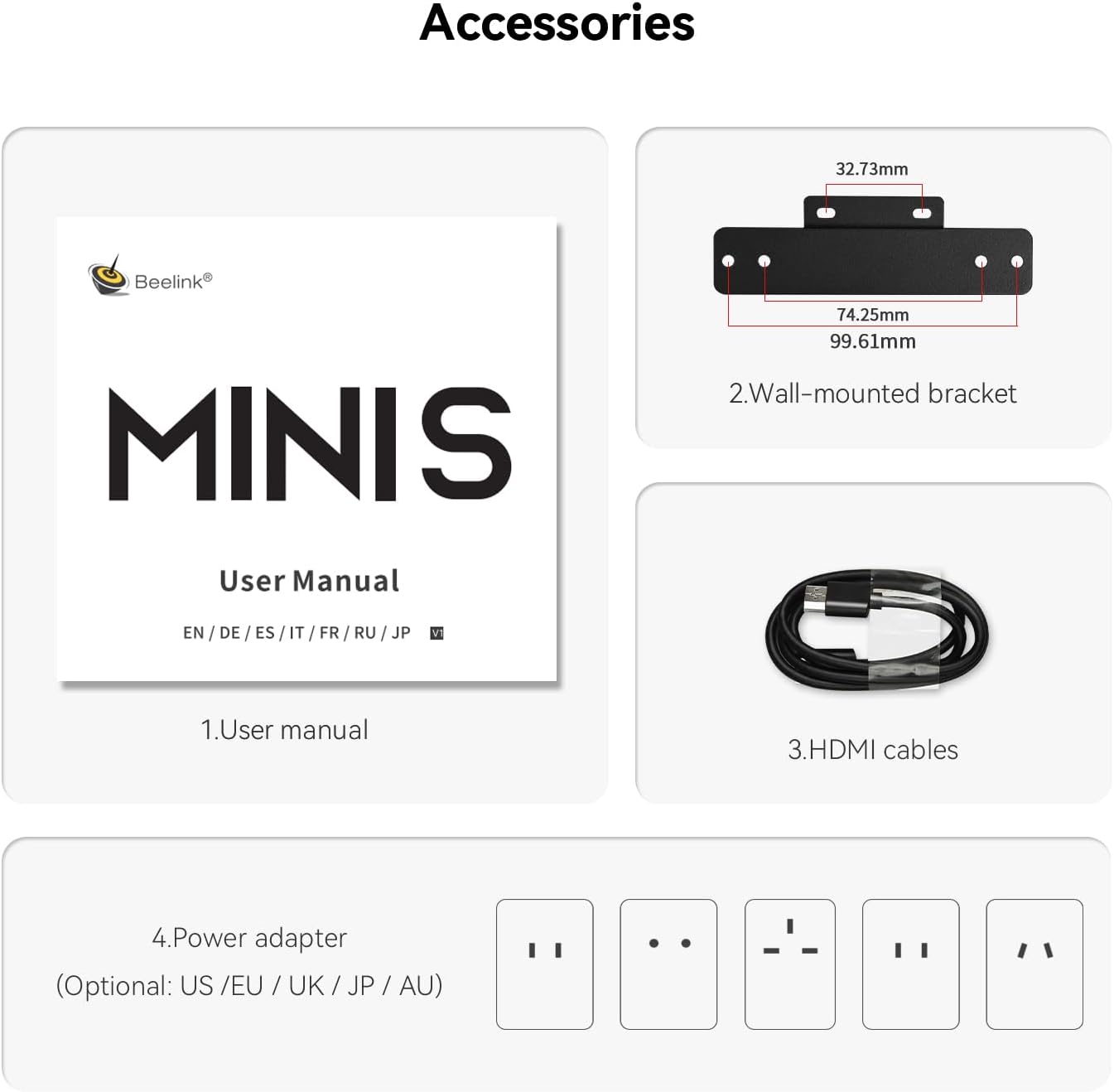 Beelink Mini PC, Mini S12 Intel 12th Gen 4-Core N95(up to 3.4GHz), Mini Computer 16GB DDR4 RAM 500GB SSD, Desktop PC Dual HDMI 4K UHD/2.5GBps/Dual WiFi5/BT4.2/HTPC/W11 Home