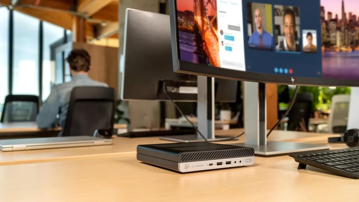 HP EliteDesk 800 G5 High-Performance Mini PC Desktop Compute, Core i7-9700T up to 4.8GHz, 16GB DDR4, 512GB SSD, Keyboard & Mouse, WiFi, Bluetooth, 4K Support, DP, Windows 11 Pro (Renewed)