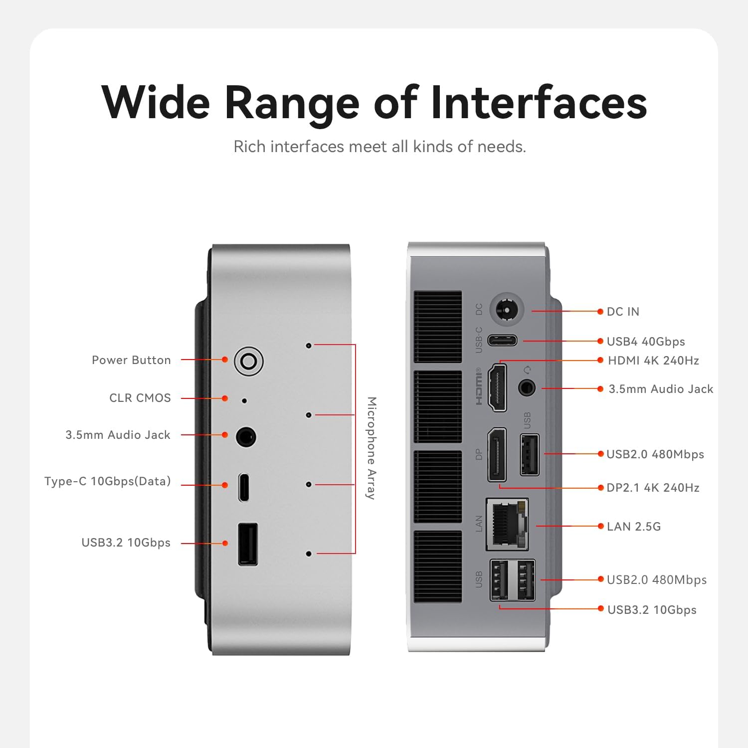 Beelink Mini PC SER9 Pro AMD Ryzen 7 H 255, Mini Computer(8C/16T, up to 4.9GHz), 32GB LPDDR5X 1TB PCIe4.0 x4 SSD, 4K UHD Triple Display HDMI/DP1.4/USB4/MIC/Speakers/WiFi 6/BT5.2/2.5Gbps