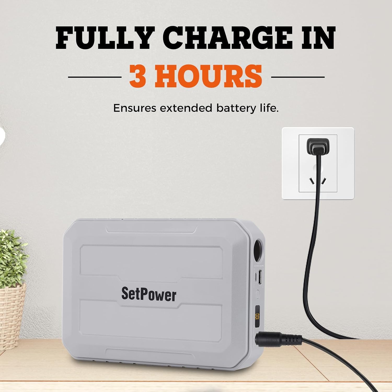 Setpower 12V Refrigerator with PG216 Battery 21QT Compact Car Refrigerator With Fixed Ropes Portable Electric Cooler 12V Fridge for Truck RV SUV Van Travel Road Trip Car Camping