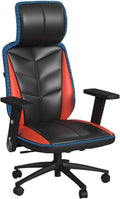 Picket House Furnishings Salzburg Gaming Chair with LED and Speaker in Red