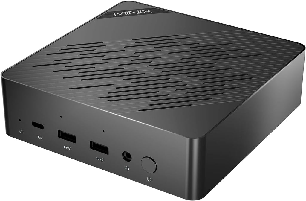 MINIX EU512-AI Mini PC Intel Core Ultra 5 125H 16GB DDR5/512GB SSD 8K Quad Output/Thunderbolt 4/Whisper-Quiet Office Design/AI Boost NPU/Dual 2.5G/Wi-Fi 6E Windows 11 Pro Home & Business Computer