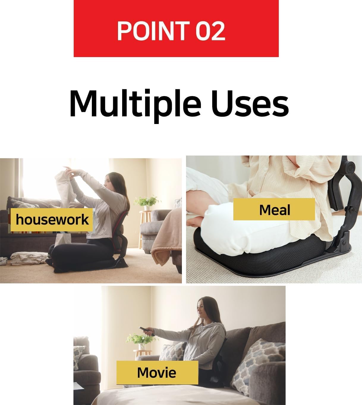 Patented Floor Chair with Back Support - Foldable Orthopedic Floor Chair for Adults/Children - Japanese Legless Seat for Meditation, TV, Pelvic Adjustment - Recliner with Back Support (Wine)