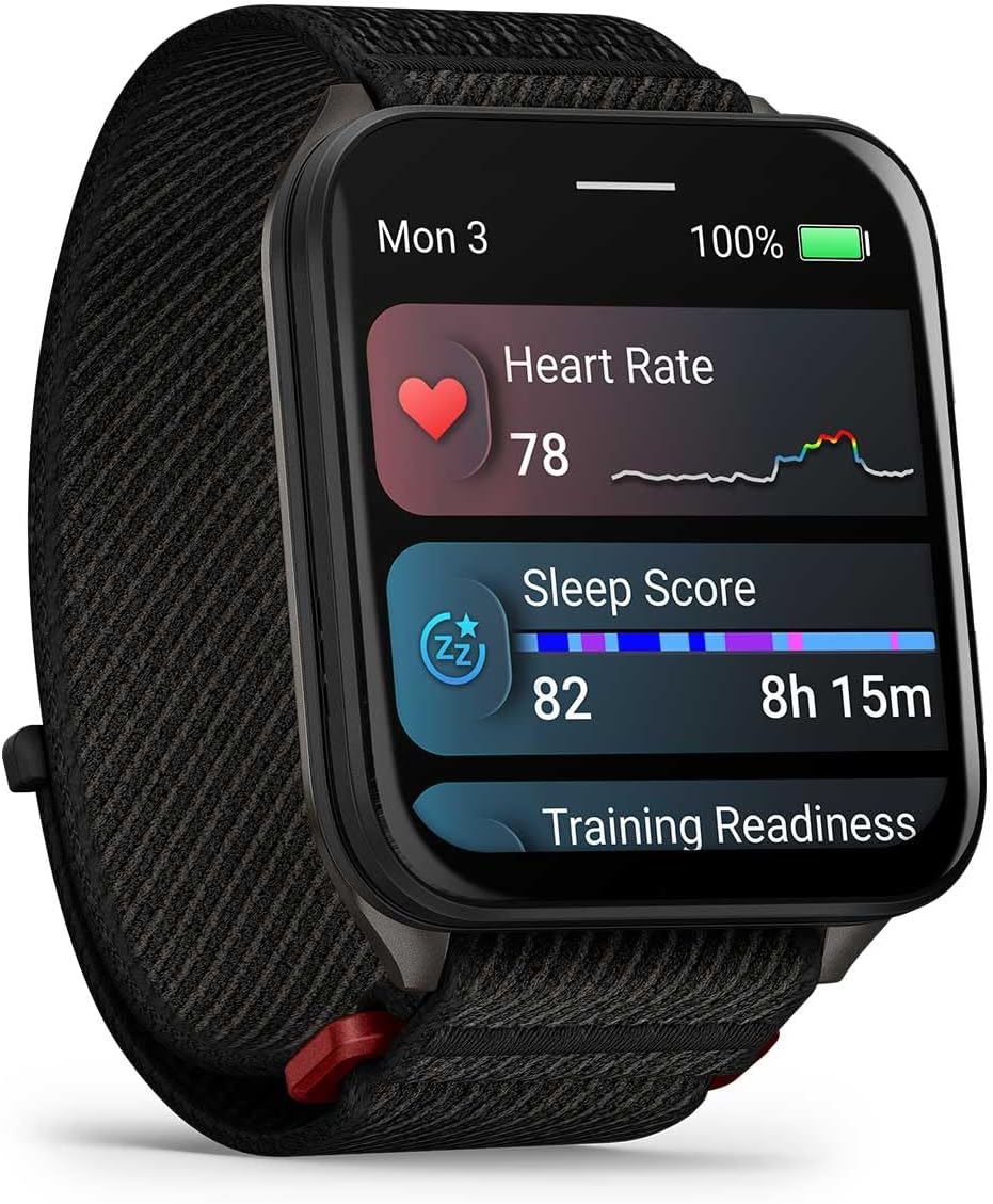 Garmin Venu X1 (Black/Slate Titanium) Fitness GPS Smartwatch Bundle - 2' Thin & Lightweight AMOLED Display, Advanced Health & Fitness with PlayBetter Wireless Earbuds & HD Screen Protectors
