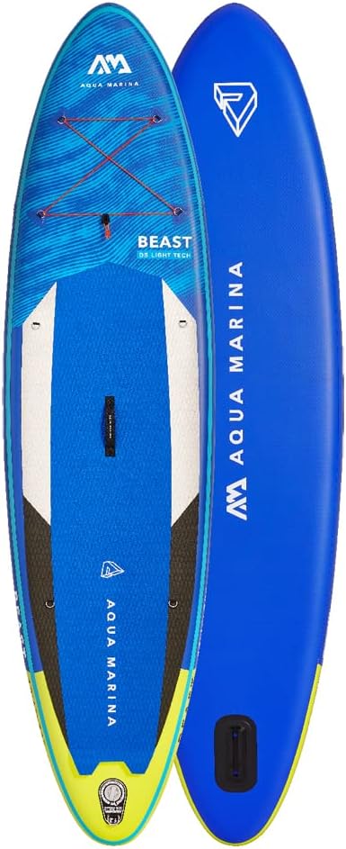 AM Aqua Marina Unisex Adult - All-Around Isup, 3.2m/15cm, Beast Advanced All Around iSUP 3 2m 15cm with Paddle and Safety Leash, Blau, 320 x 81 15 cm EU