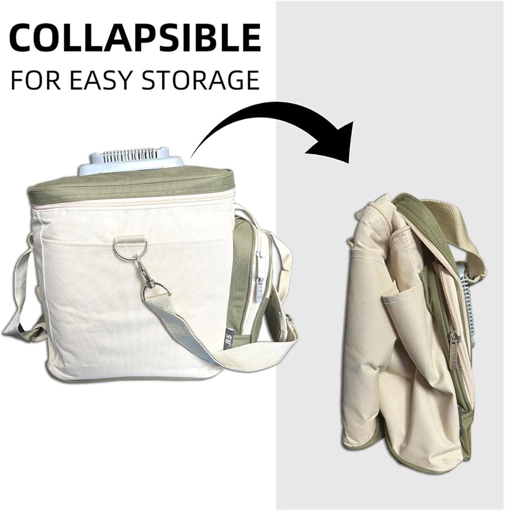 33L Portable Foldable Car Refrigerator Cooler Bag Semiconductor Refrigeration For Car Household Picnic Camping Essential(UK Car-Home 12-240V)