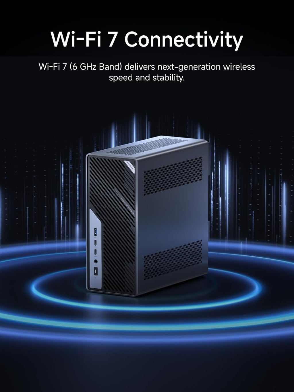 MINISFORUM MS-02 Ultra Mini Workstation Core Ultra 9 285HX(24C/24T, up to 5.5GHz) Barebone without RAM/SSD/OS, 2x25G SFP+, 1x10G + 1x2.5G RJ45, HDMI|2xUSB4 V2 Output, 4x DDR5 Slot, 4x SSD Slot Mini PC