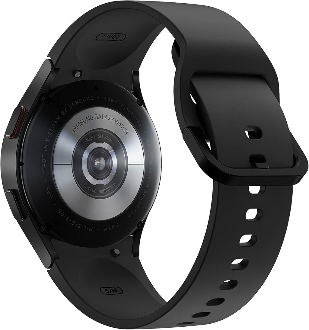 Samsung Galaxy Watch 4 40mm Bluetooth Smartwatch with ECG Heart Monitor, Tracker for Health, Fitness, Running, Sleep Tracking, GPS Fall Detection, US Version, SM-R860NZKAXAA, Black