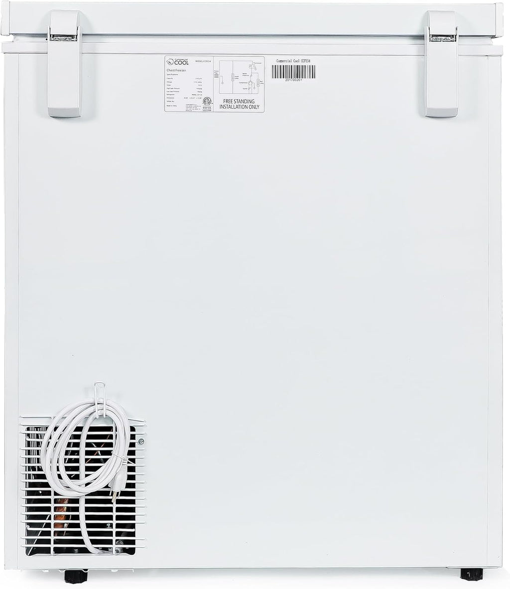 Commercial Cool 5.4 Cu. Ft. Chest Freezer,White