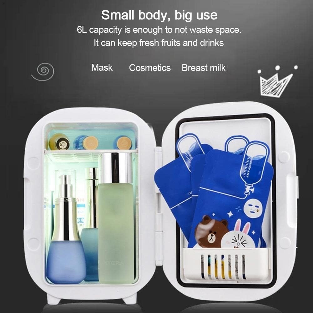 12V Mini Fridge Electric Cooler 6L Liter Use Hot Cold Box Mini Small Refrigerator for Car and Family Outdoor Travel