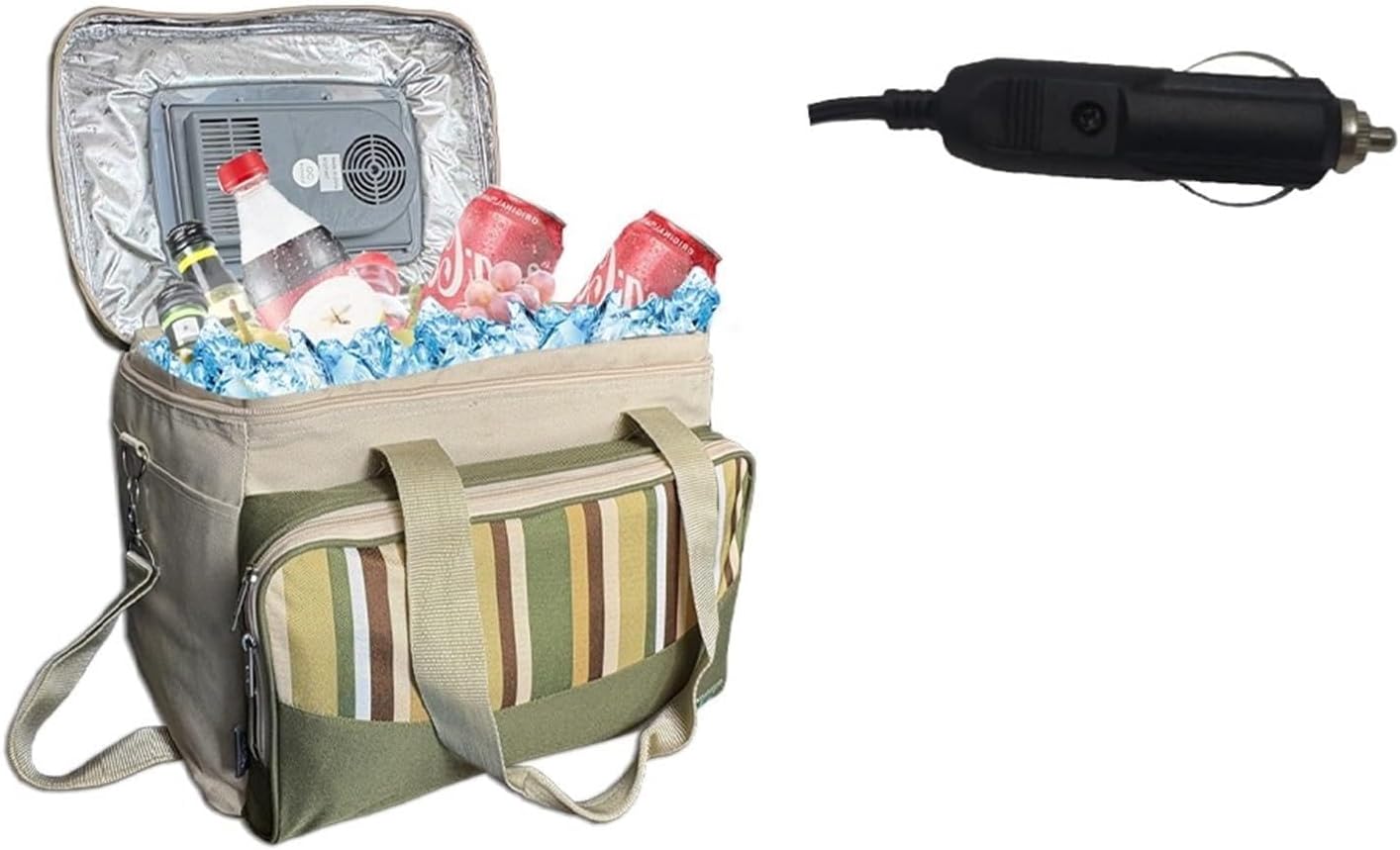 33L Portable Foldable Car Refrigerator Cooler Bag Semiconductor Refrigeration For Car Household Picnic Camping Essential(For Car 12-24V)