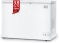 BLACK+DECKER 8.9 Cu. Ft. Chest Freezer, Deep Freezer with Top Opening, Freezer Chest with Removable Storage Basket, Mechanical Temperature Control, Manual Defrost, R600a Refrigerant, BCF890E, White