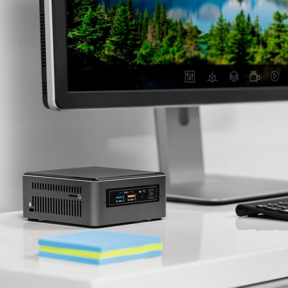 Intel NUC 7 Home A Mini PC with Windows 10 Intel Core i5 1TB HDD 16GB Optane Memory 4GB DDR4 Gunmetal (BOXNUC7i5BNHXF)