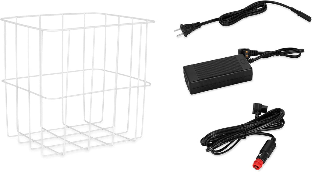Camco 51518 CAM-550 Portable Refrigerator, AC 110V/DC 12V Compact Fridge/Freezer, 55-Liter - Keeps Food and Drinks Cold While On-The-Go - Ideal for Road Trips, RVing, Camping, Boating and Tailgating , Black