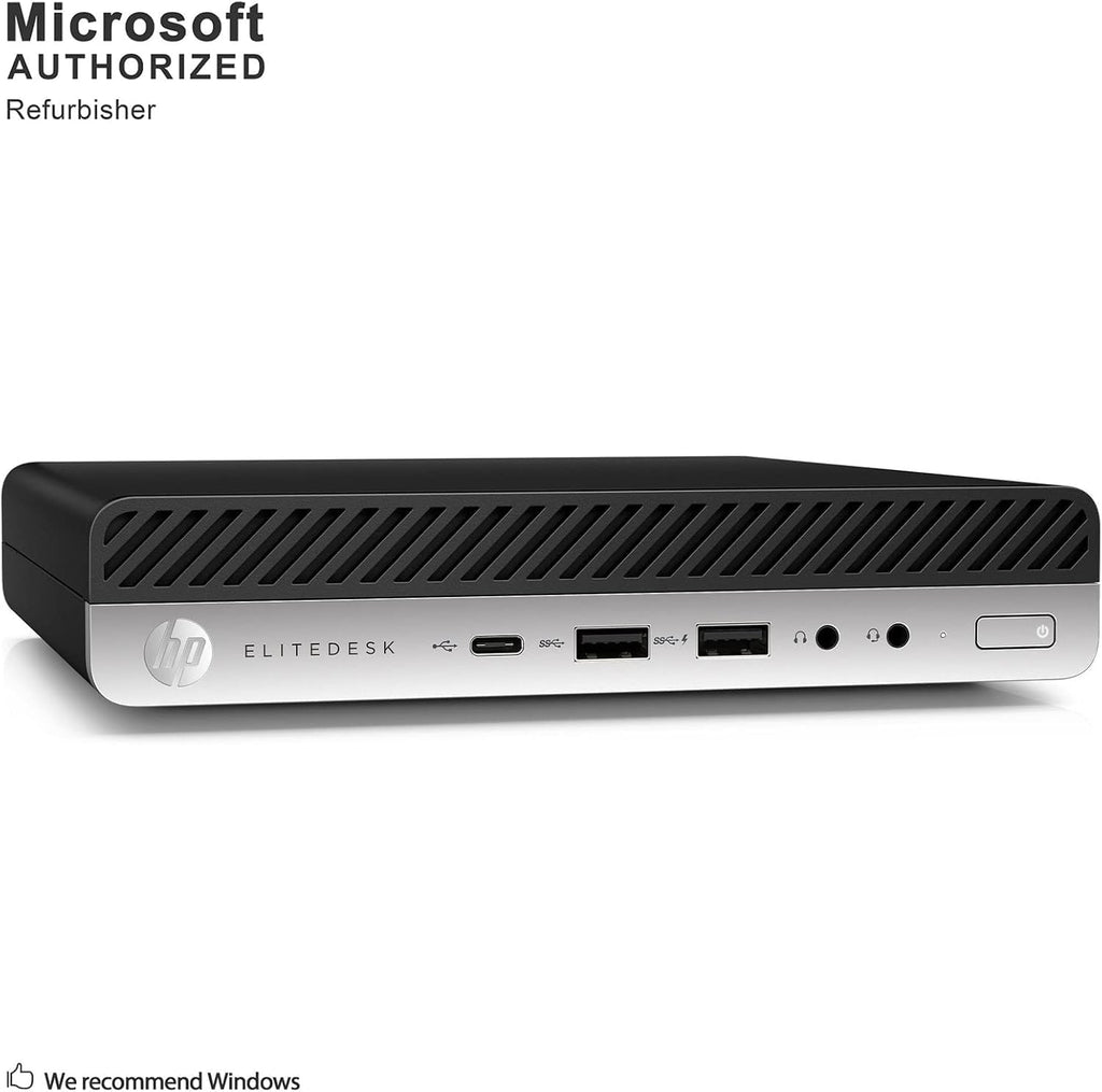 HP EliteDesk 800 G3 Mini Desktop Computer, Intel Quad-Core i5-6500 Business PC, 16GB DDR4 RAM, 256GB SSD, Keyboard&Mouse, WiFi, BT, Windows 11 Pro (Renewed)